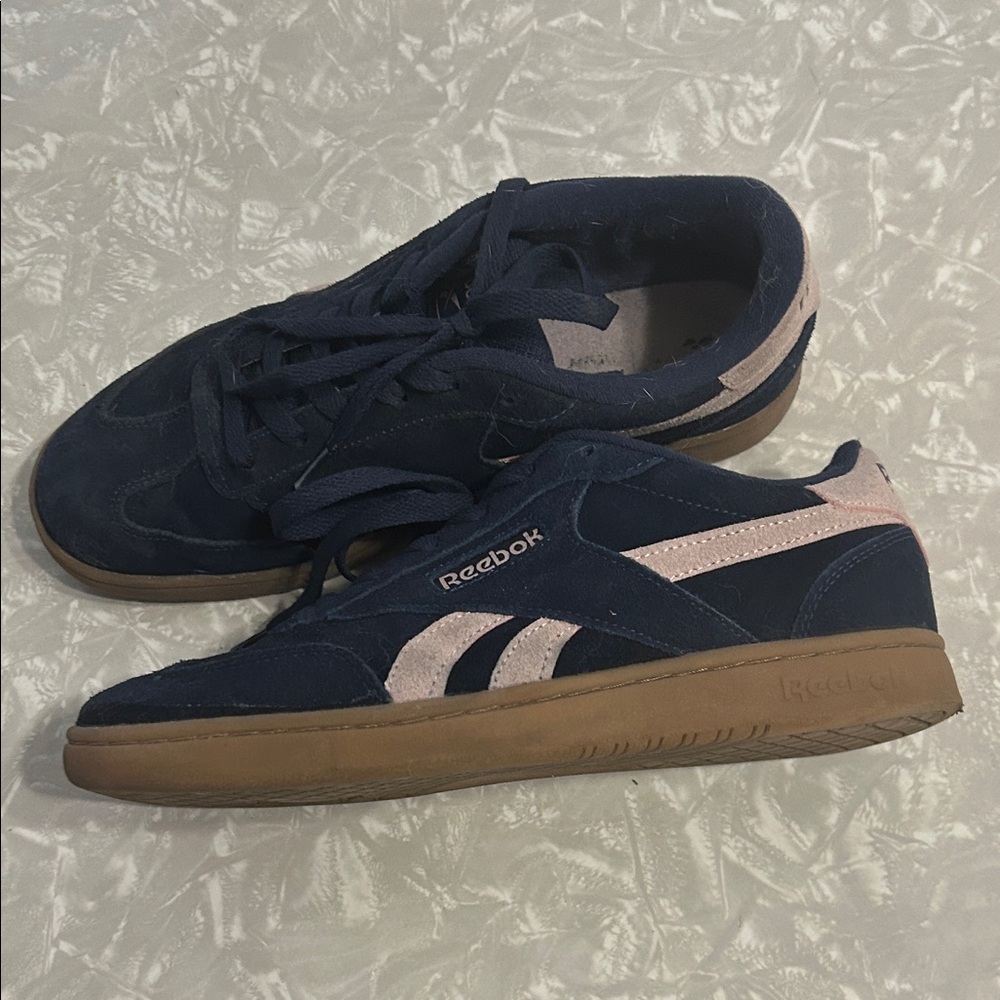 Reebok Blue and Pink Sneakers